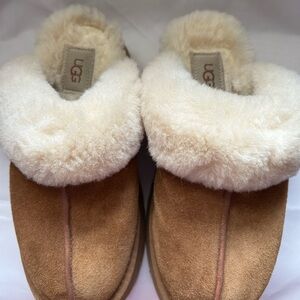 UGG Cream Shearling Slippers